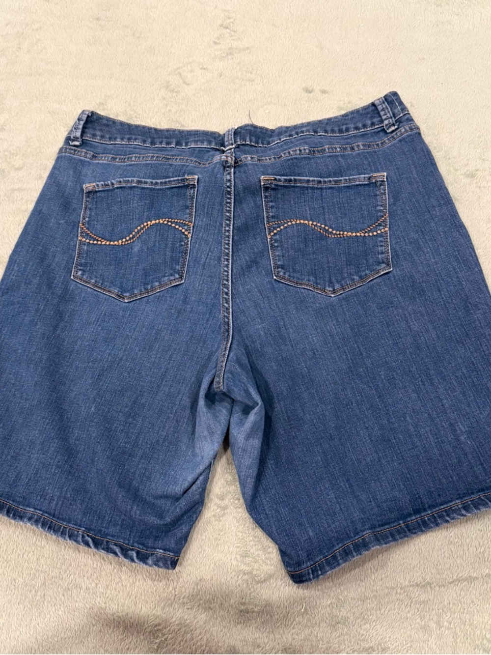 Lee Modern Series Curvy Fit Denim Shorts Blue Women’s Size 16 (Estimate) - Picture 3 of 10